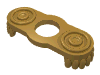 Деталь LEGO Minifig Epaulette, Жемчужно-золотой