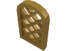 Деталь LEGO Window 1 x 2 x 2 2/3 Pane Lattice Diamond with Rounded Top, Жемчужно-золотой