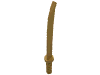 Деталь LEGO Minifig Sword Katana [Octagonal Guard], Жемчужно-золотой