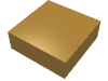 Набор LEGO Tile 1 x 1 with Groove, Pearl Gold