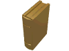 Деталь LEGO Minifig Book 2 x 3, Жемчужно-золотой