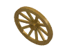 Деталь LEGO Wheel Wagon Huge (43mm D.), Жемчужно-золотой
