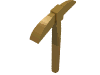 Деталь LEGO Minifig Pickaxe, Жемчужно-золотой