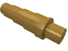 Деталь LEGO Horn (Unicorn), Жемчужно-золотой