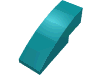 Набор LEGO Slope Curved 3 x 1 No Studs, Темно-бирюзовый