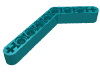 Деталь LEGO Балка Technic изогнутая толстая 1 x 9 (6 - 4), Темно-бирюзовый