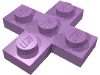 Деталь LEGO Plate 3 x 3 Cross, Средне-лавандовый