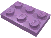Деталь LEGO Пластина 2 x 3, Средне-лавандовый