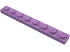 Деталь LEGO Пластина 1 x 8, Средне-лавандовый