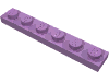 Деталь LEGO Пластина 1 x 6, Средне-лавандовый