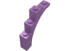 Деталь LEGO Brick Arch 1 x 5 x 4 - Irregular Bow, Reinforced Underside, Средне-лавандовый