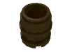 Деталь LEGO Container - Barrel 2 x 2 x 2, Темно-коричневый