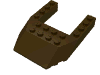Деталь LEGO Клин, с вырезом 6 x 8, Темно-коричневый
