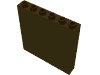 Деталь LEGO Панель 1 x 6 x 5, Темно-коричневый
