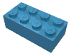Деталь LEGO Кирпичик 2 x 4, Синий Maersk