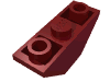 Деталь LEGO Slope Inverted 45° 3 x 1 Double with 2 Completely Open Studs, Темно-красный