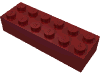 Деталь LEGO Кирпичик 2 x 6, Темно-красный