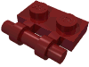 Деталь LEGO Пластина специальная 1 x 2, с боковой ручкой, Темно-красный