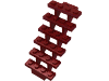 Деталь LEGO Ступени прямые открытые 7 x 4 x 6, Темно-красный