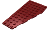 Деталь LEGO Пластина-клин левая 6 x 12, Темно-красный