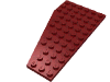 Деталь LEGO Пластина-клин правая 6 x 12, Темно-красный