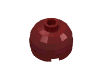 Деталь LEGO Brick Round 2 x 2 Dome Top - Blocked Open Stud with Bottom Axle Holder x Shape + Orientation, Темно-красный