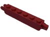 Деталь LEGO Шарнирный кирпичик 1 x 6 фиксирующий, с одним вертикальным пальцем на одном конце и двумя на другом, Темно-красный