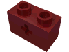 Набор LEGO Technic Brick 1 x 2 with Axle Hole Type 1, Темно-красный