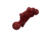 Деталь LEGO Bionicle Toa Leg, Темно-красный