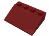 Деталь LEGO Скос 33° 3 x 4, Темно-красный