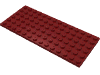 Деталь LEGO Пластина 6 x 14, Темно-красный