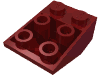 Деталь LEGO Скос перевёрнутый 33° 3 x 2, Темно-красный