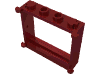 Деталь LEGO Окно 1 x 4 x 3, Темно-красный