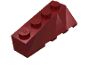 Деталь LEGO Wedge 4 x 2 Sloped Left, Темно-красный