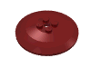 Деталь LEGO Dish 6 x 6 Inverted (Radar) [Solid Studs], Темно-красный