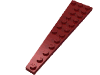 Деталь LEGO Пластина-клин правая 12 x 3, Темно-красный