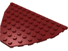 Набор LEGO Boat Bow Plate 8 x 12, Темно-красный
