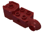 Деталь LEGO Technic Brick Special 2 x 2 with Axle Hole, Rotation Joint Ball Half [Vertical Side], Vertical Axle Hole End, Темно-красный