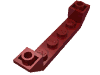 Деталь LEGO Скос перевёрнутый двойной 45° 6 x 1, с вырезом 1 x 4, Темно-красный