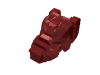 Деталь LEGO Wolf Head 'Fenris Wolf', Темно-красный