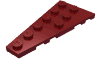 Деталь LEGO Пластина-клин левая 6 x 3, Темно-красный