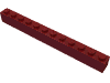 Набор LEGO Brick 1 x 12, Темно-красный