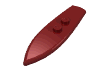 Деталь LEGO Minifig Surfboard Standard, Темно-красный
