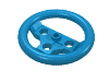 Деталь LEGO Technic Steering Wheel Large, Темно-лазурный