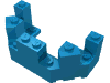 Деталь LEGO Castle Turret Top 4 x 8 x 2 1/3, Темно-лазурный
