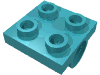 Деталь LEGO Пластина специальная 2 x 2, с 2 отверстиями под штифт, Средне-лазурный