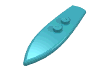 Деталь LEGO Minifig Surfboard Standard, Средне-лазурный