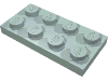 Деталь LEGO Пластина 2 x 4, Светлый морской волны