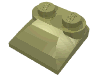 Деталь LEGO Brick Curved 2 x 2 x 2/3 Two Studs, Curved Slope End, Оливковый