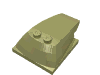 Деталь LEGO Wedge 6 x 4 x 1 1/3 with 4 x 4 Base, Оливковый